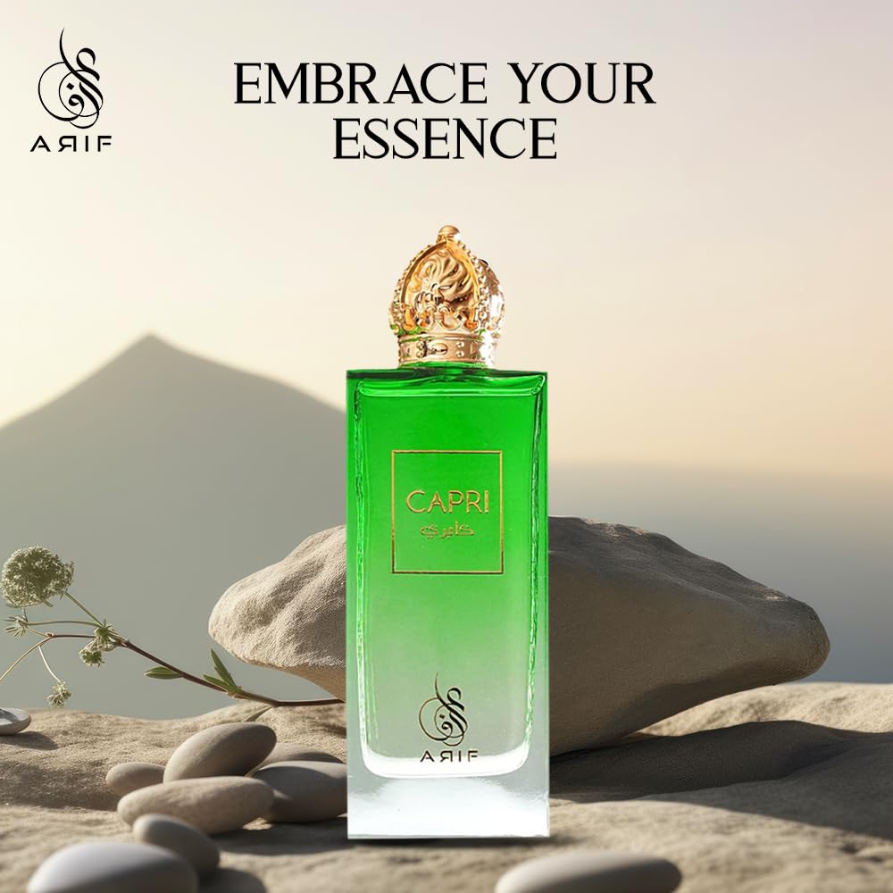 ARIF Capri Perfume for Women – Fresh Aromatic Eau de Parfum with Lychee, Jasmine, Turkish Rose & Petalia | 3.4 oz