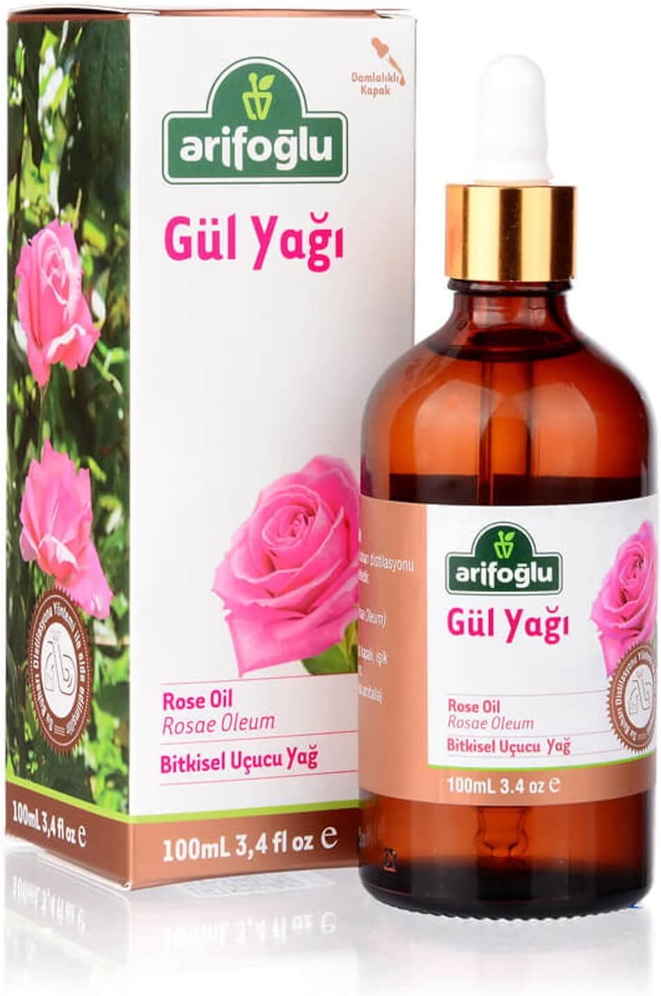 Arifoğlu Rose Oil 100 ml | Rosae Oleum, Cold Pressed, 100% Virgin