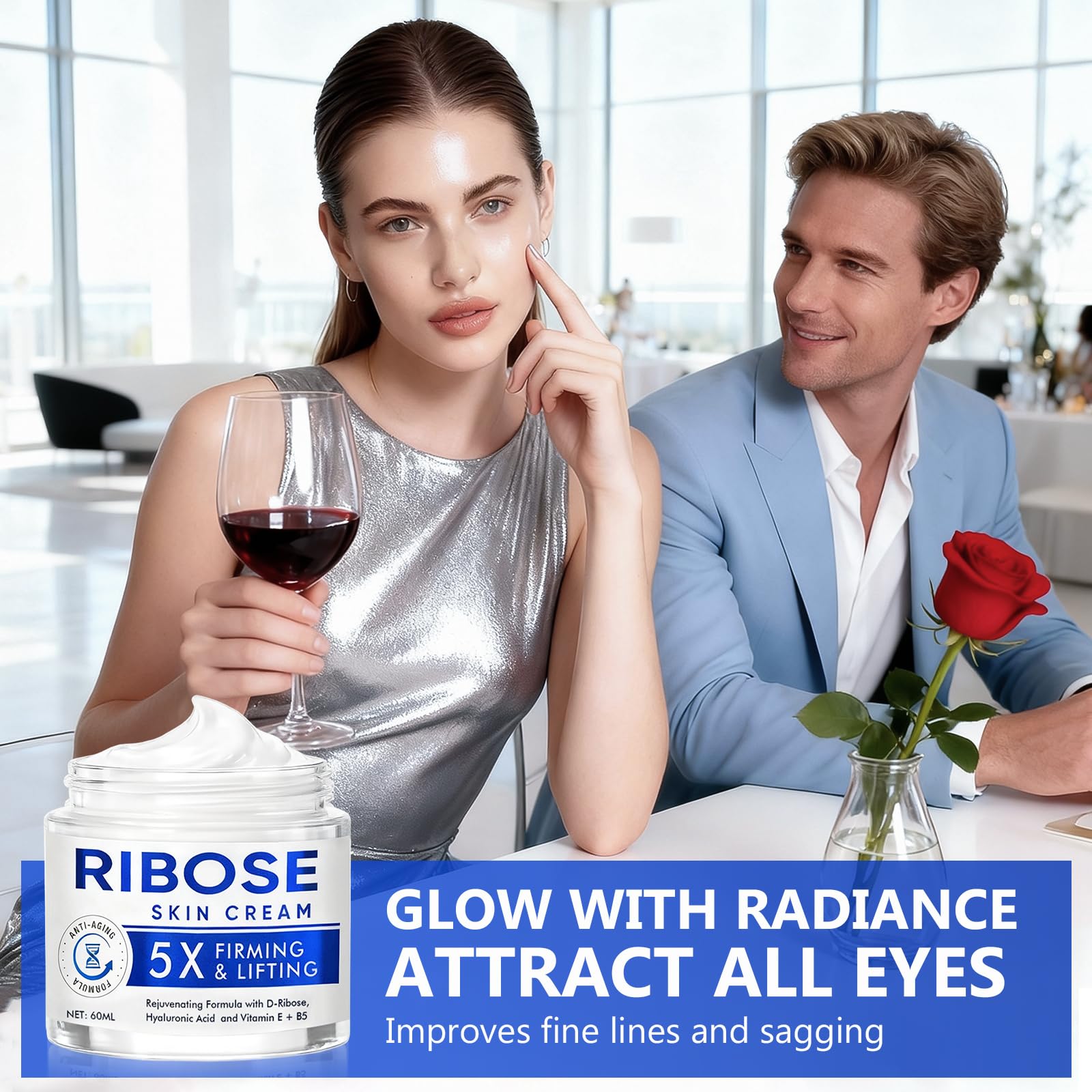 ARIOS D-Ribose Cream – Anti-Aging Moisturizer for Deep Hydration & Firm Skin