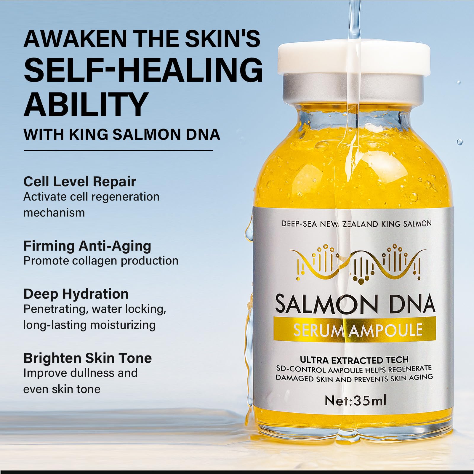ARIOS Salmon DNA Ampoule 35ml – Hydration, Anti-Aging & Barrier Support