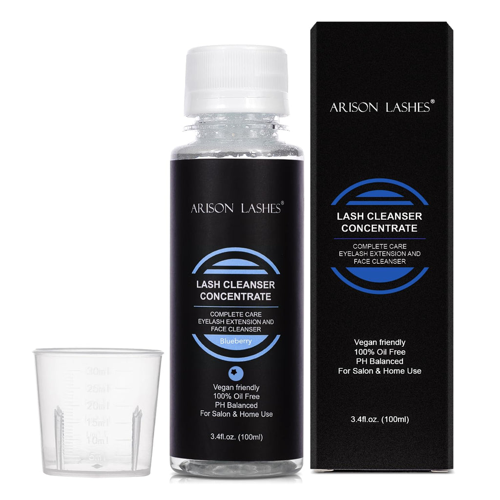 ARISON LASHES Eyelash Cleanser Concentrate 100ml – Lash Extensions Shampoo