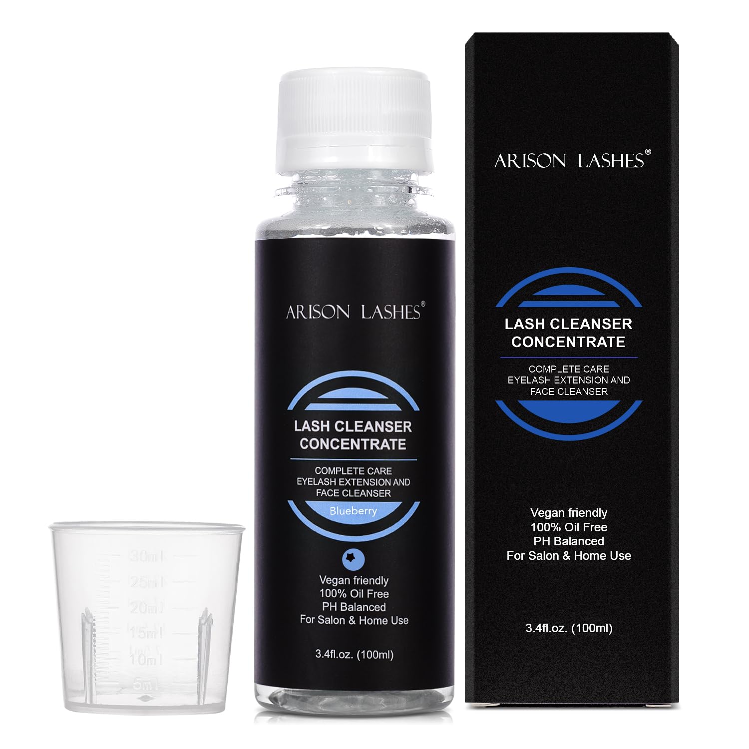ARISON LASHES Eyelash Cleanser Concentrate 100ml – Lash Extensions Shampoo