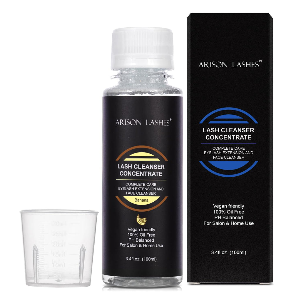 ARISON LASHES Eyelash Cleanser Concentrate 100ml – DIY Lash Shampoo for Extensions