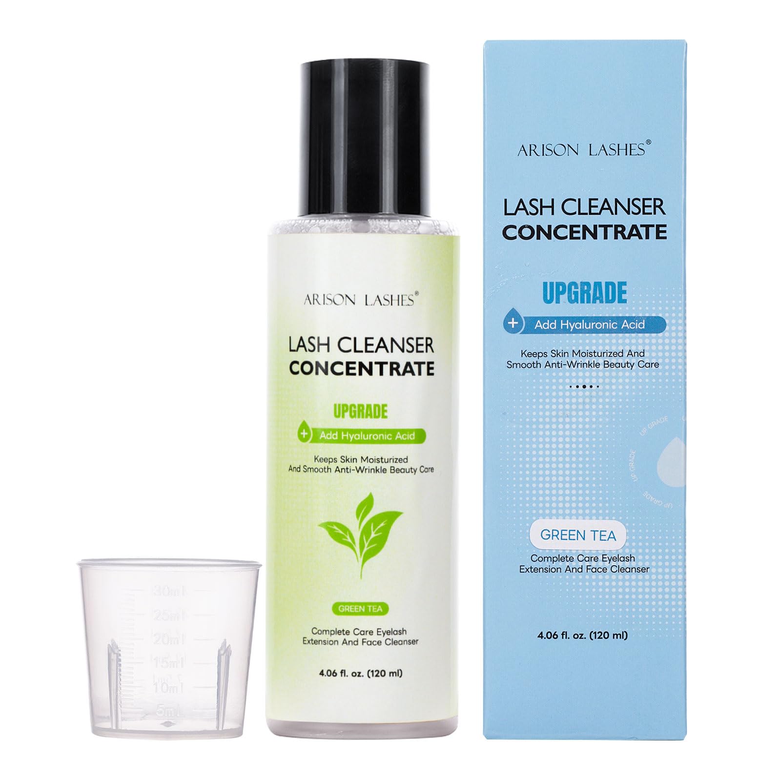 ARISON LASHES Eyelash Cleanser Concentrate – Dilute-to-Use Lash Shampoo for Extensions & Natural Lashes