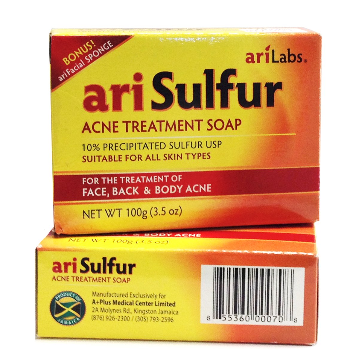 ariSulfur Acne Treatment Soap 3.5oz – Purifying Sulfur Cleanser