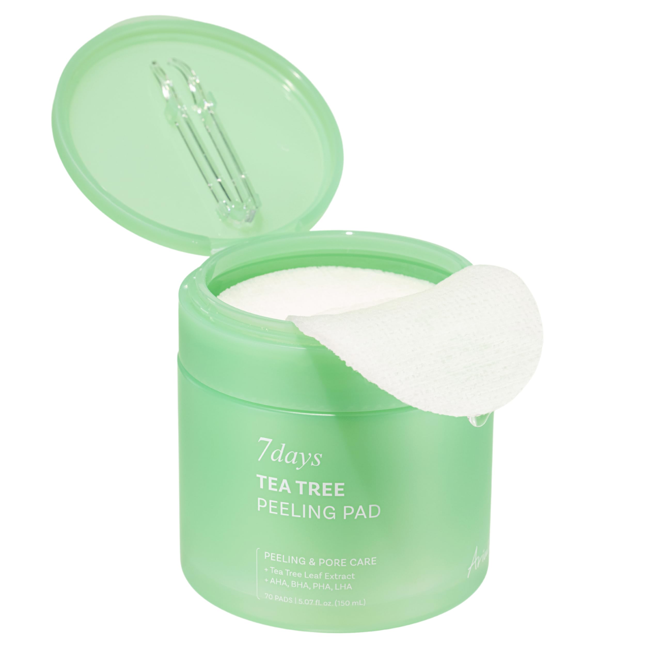 Ariul 7 Days Tea Tree Peeling Pad — Gentle Exfoliation, Pore Care & Vegan Sheets | Korean Skincare