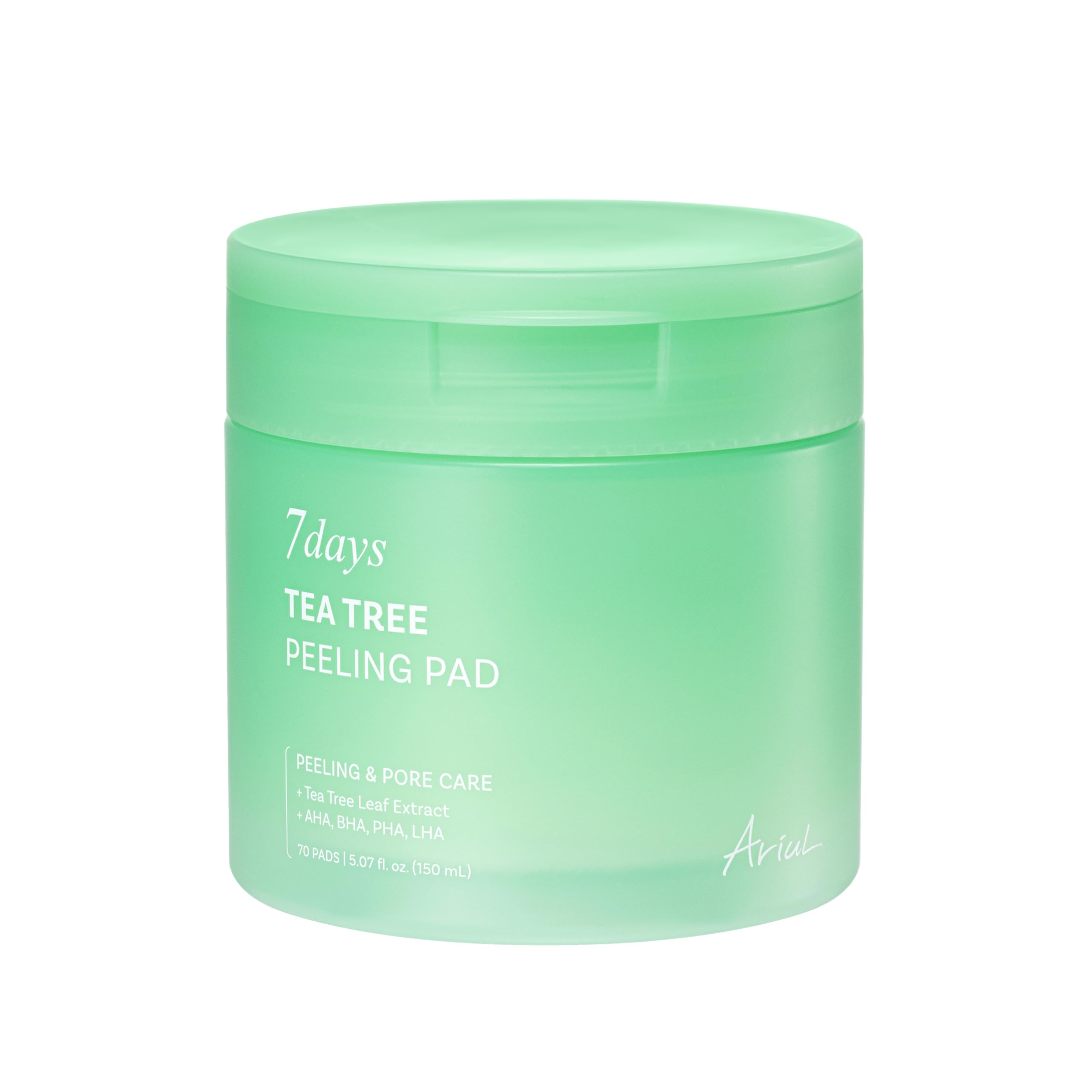 Ariul 7 Days Tea Tree Peeling Pad — Gentle Exfoliation, Pore Care & Vegan Sheets | Korean Skincare