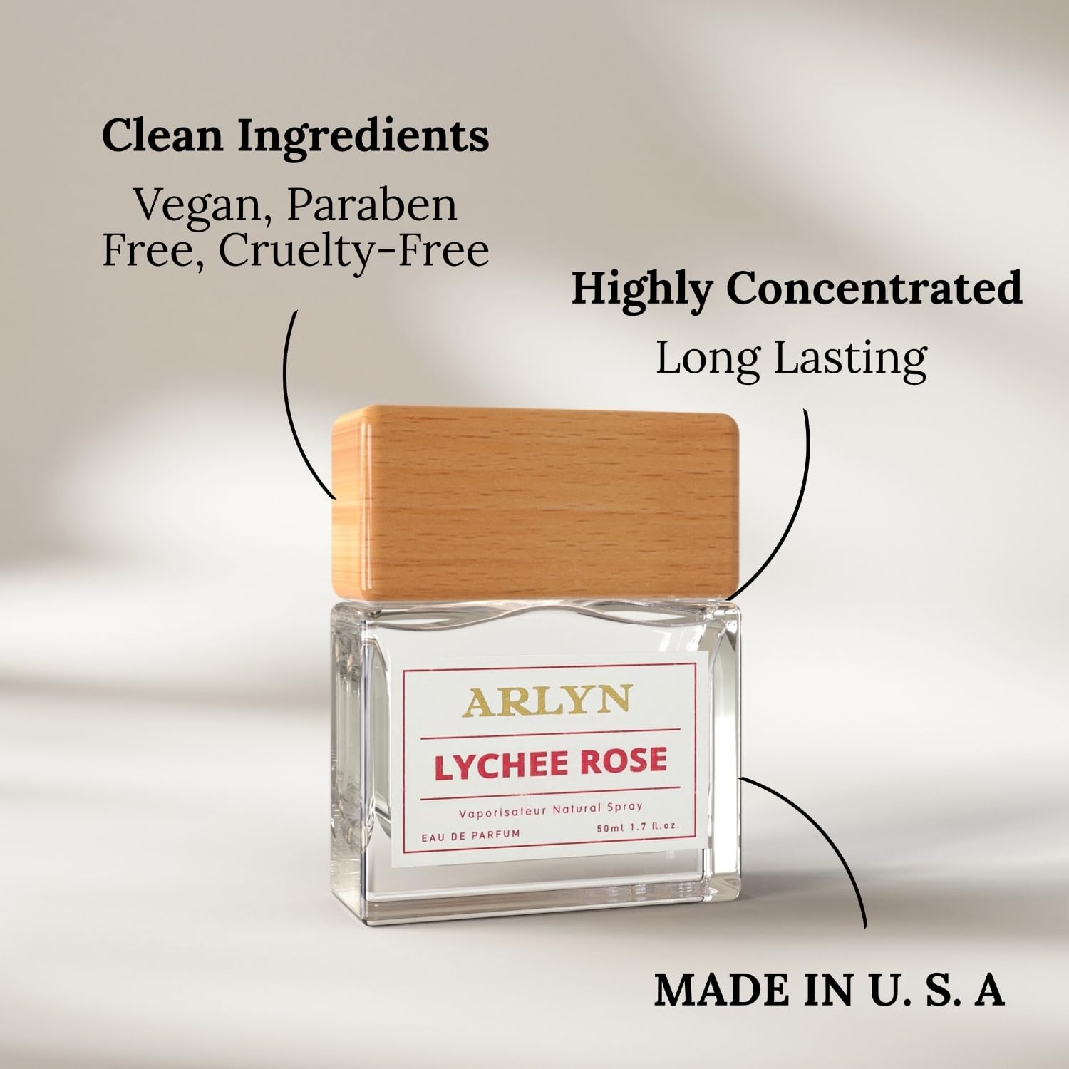 ARLYN Lychee Rose EDP – Inspired by Marly Delina, Long-Lasting Vegan Fragrance