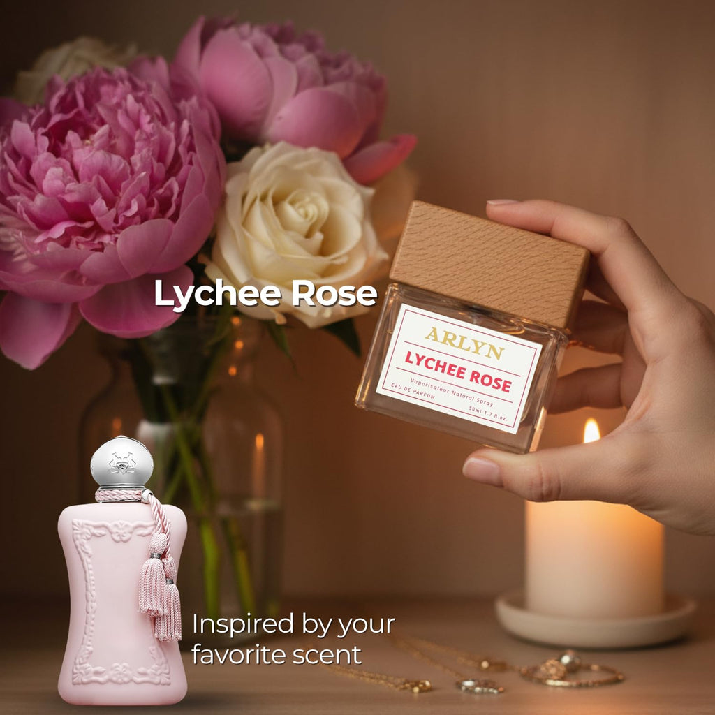 ARLYN Lychee Rose EDP – Inspired by Marly Delina, Long-Lasting Vegan Fragrance