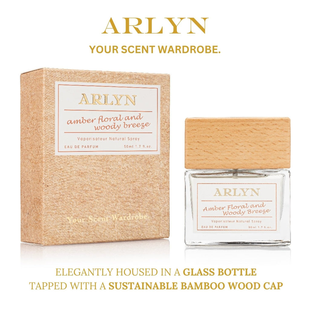 ARLYN Amber Floral Woody Breeze Eau de Parfum – Long-Lasting, Vegan & Clean, Saffron & Jasmine (50ml)