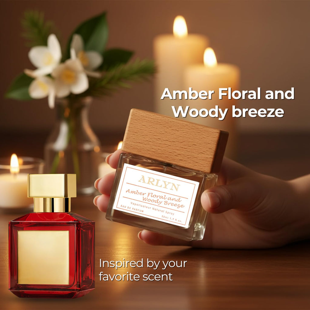 ARLYN Amber Floral Woody Breeze Eau de Parfum – Long-Lasting, Vegan & Clean, Saffron & Jasmine (50ml)