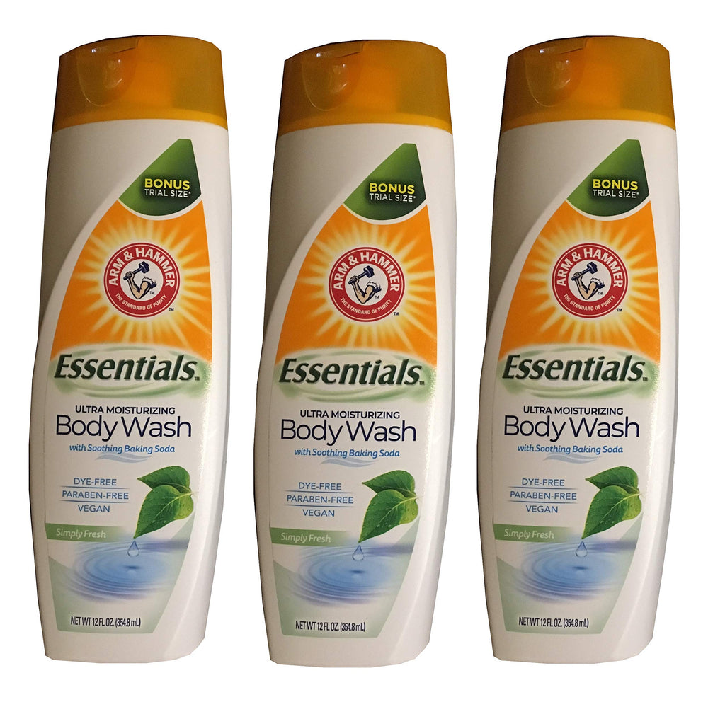 Arm & Hammer 3-Pack Simply Fresh Essentials Ultra Moisturizing Vegan Body Wash