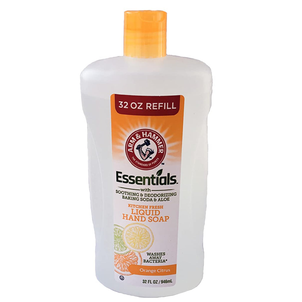 Arm & Hammer Essentials Kitchen Fresh Liquid Hand Soap – Citrus Foam