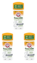 Arm & Hammer Essentials Unscented Deodorant – Aluminum-Free, 2.5 oz (73 ml) 3 Pack