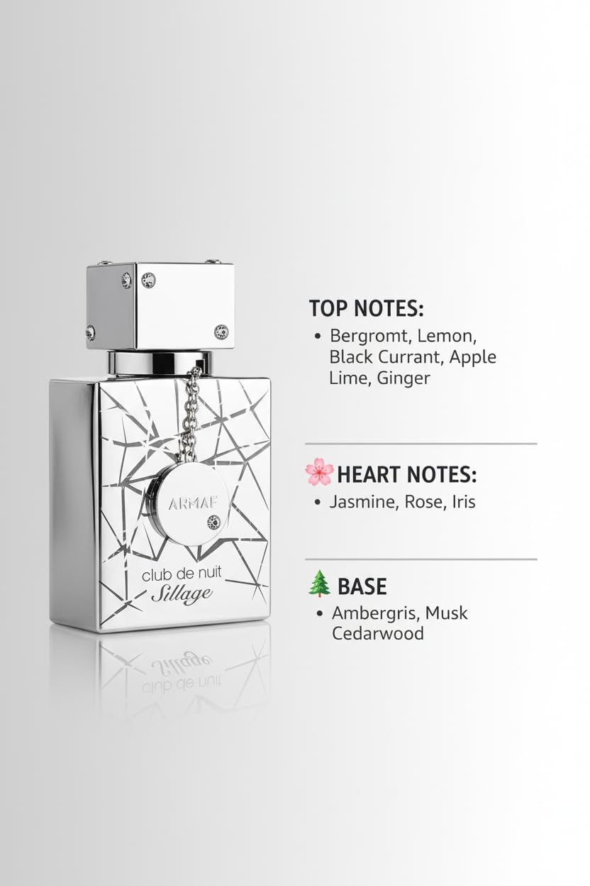 Armaf Club De Nuit Sillage Perfume Oil for Men – 20 ml (0.67 oz)