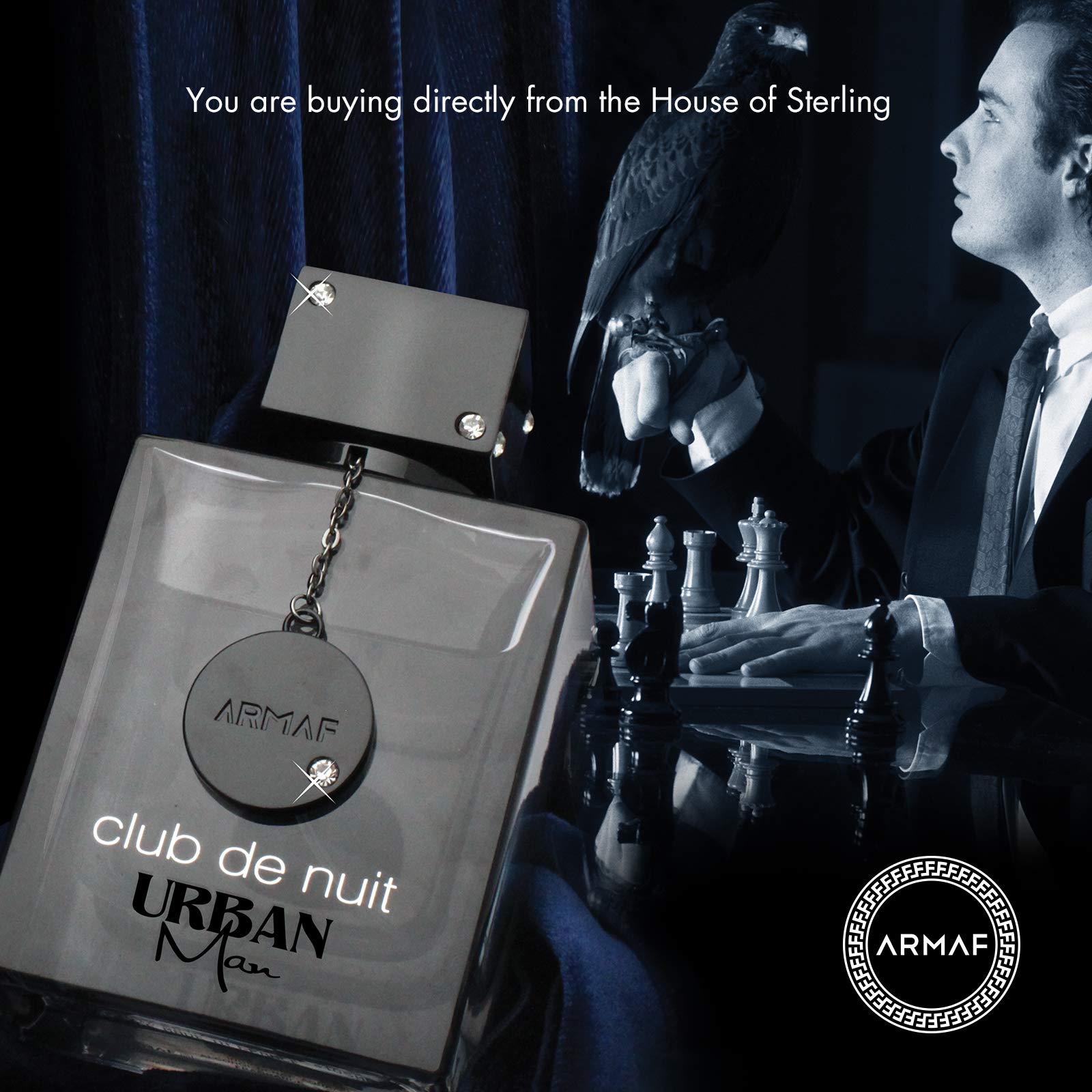 Armaf Club De Nuit Urban Man Eau de Parfum Spray – 3.6 oz | Woody Spicy Fragrance for Men