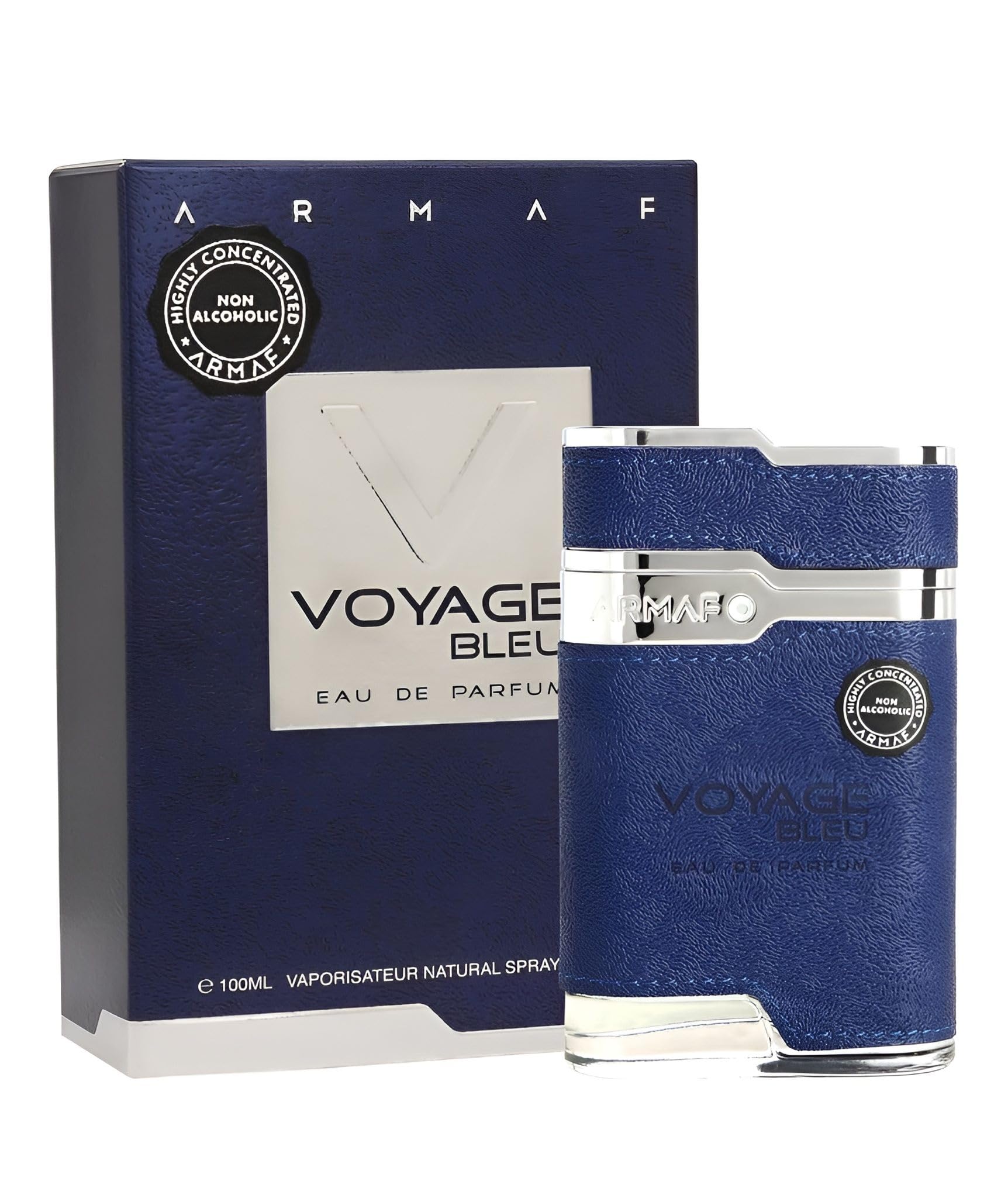 Armaf Voyage Bleu for Men Eau de Parfum Spray, 3.4 oz | Woody Spicy Scent