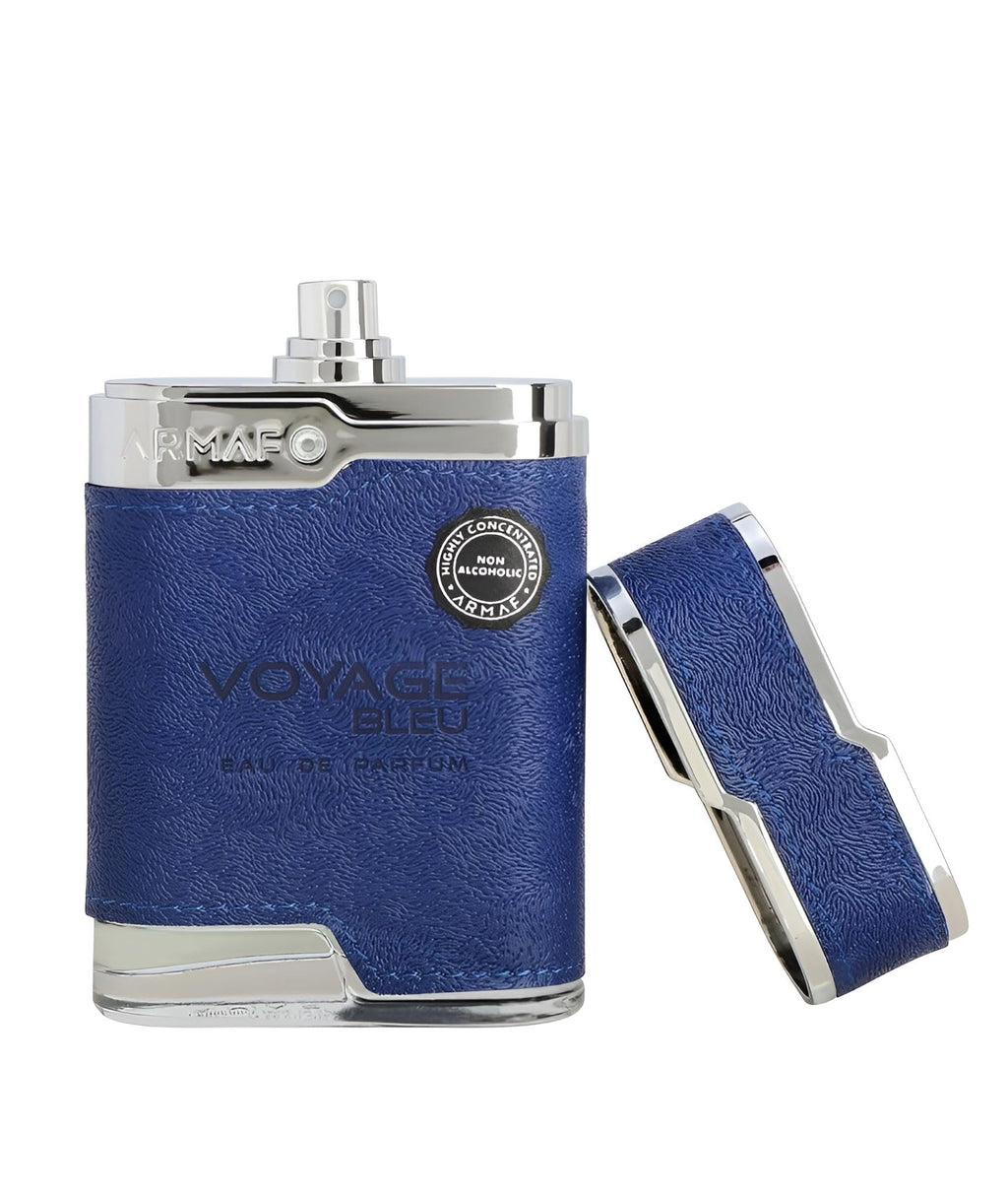 Armaf Voyage Bleu for Men Eau de Parfum Spray, 3.4 oz | Woody Spicy Scent