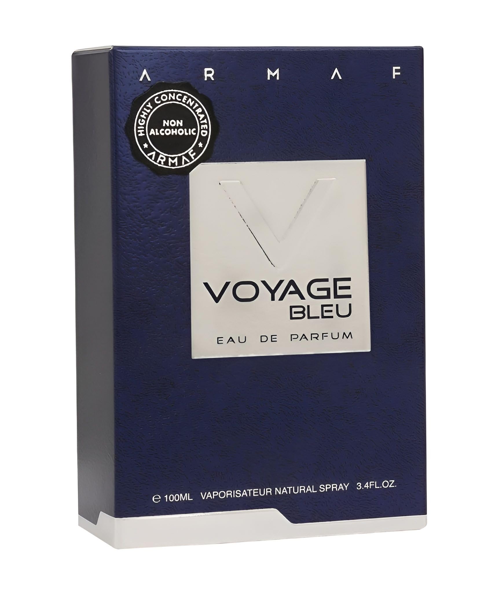 Armaf Voyage Bleu for Men Eau de Parfum Spray, 3.4 oz | Woody Spicy Scent
