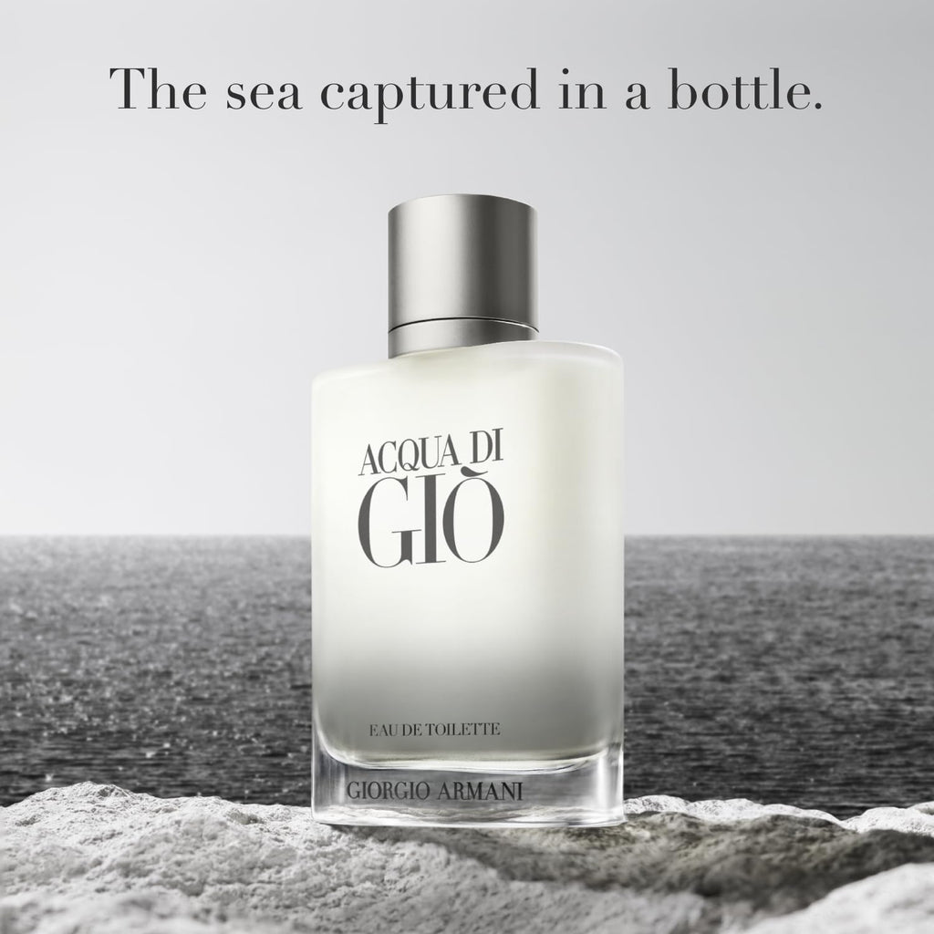 Armani Beauty Acqua di Gio EDT for Men – 6.7 oz | Bergamot, Jasmine & White Musk