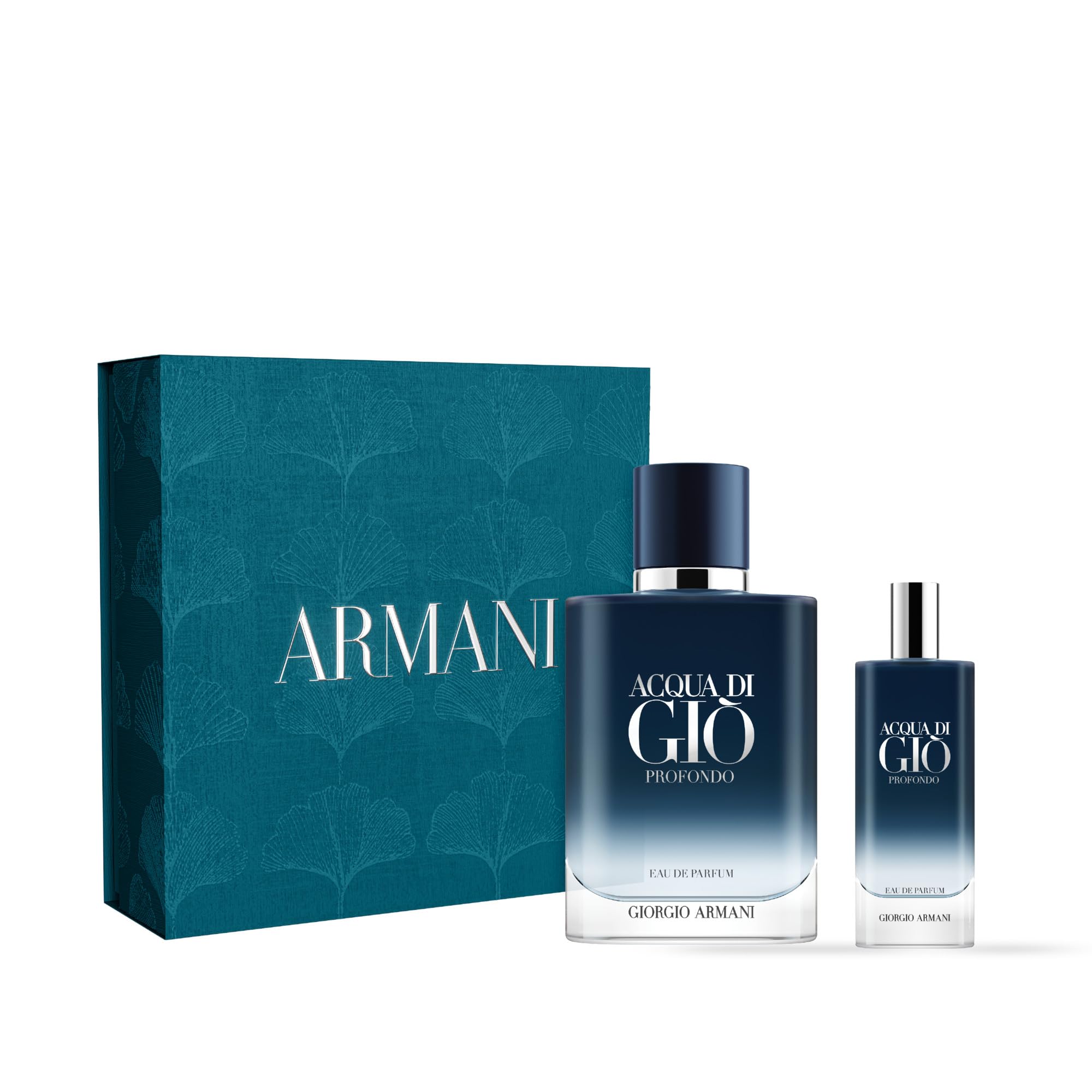 Armani Beauty Acqua di Giò Profondo Eau de Parfum Gift Set for Men | Travel Size + Full Size