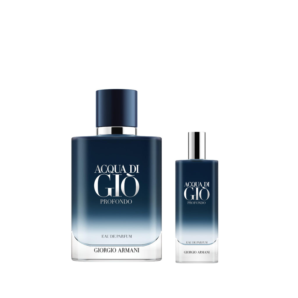 Armani Beauty Acqua di Giò Profondo Eau de Parfum Gift Set for Men | Travel Size + Full Size