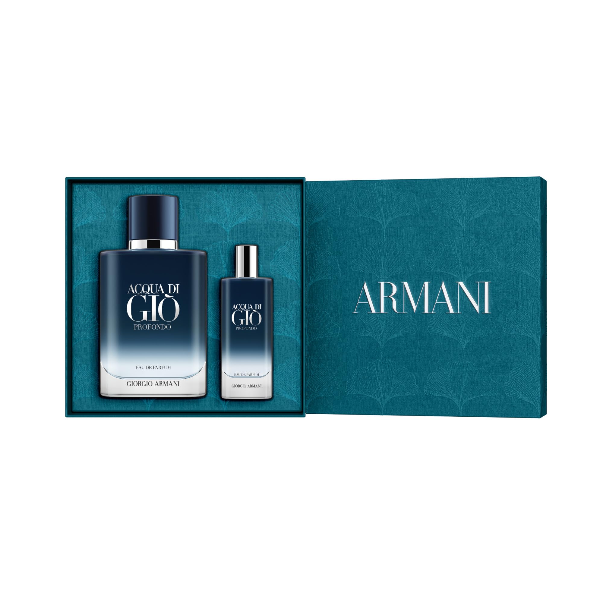 Armani Beauty Acqua di Giò Profondo Eau de Parfum Gift Set for Men | Travel Size + Full Size