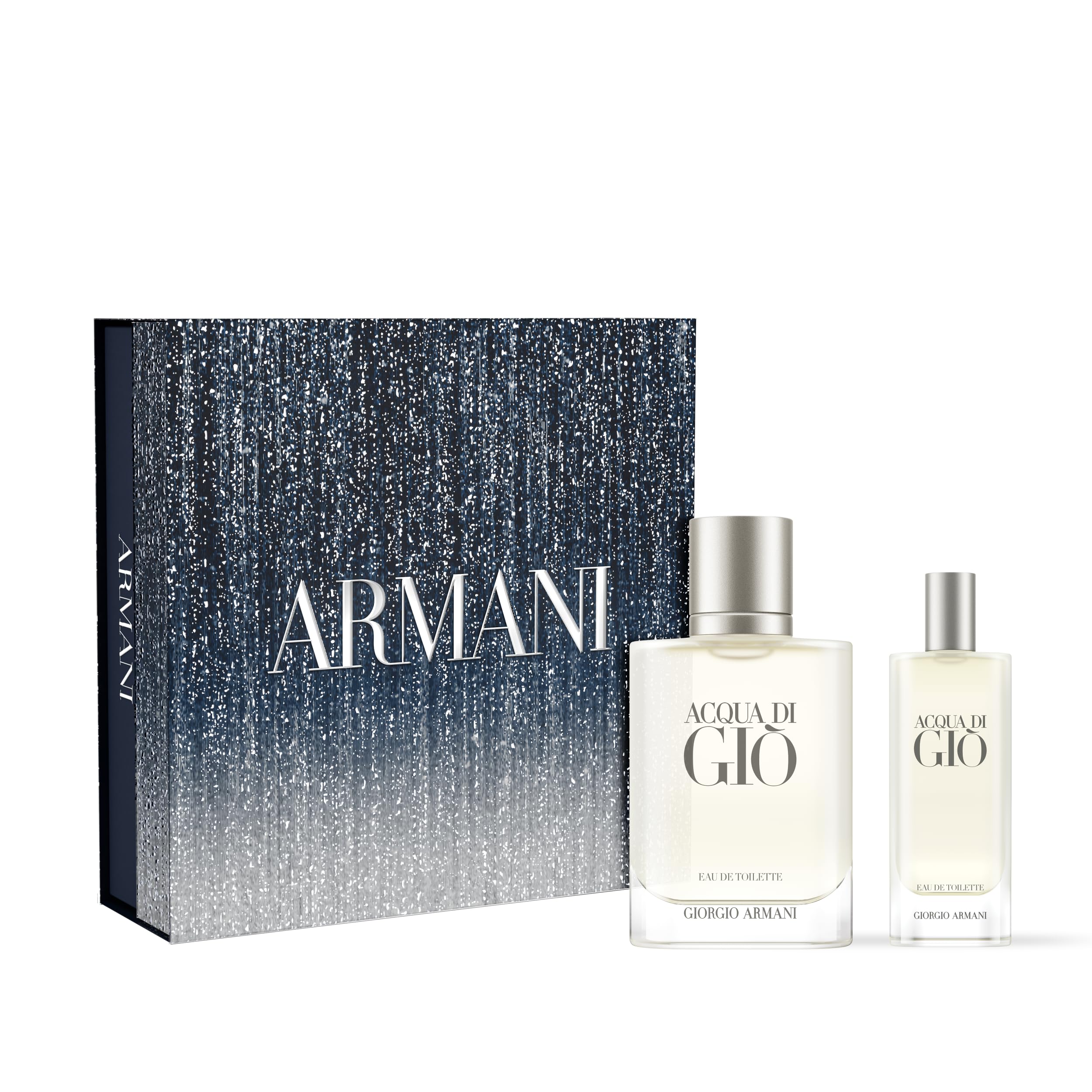 Armani Beauty Acqua di Gio Eau de Toilette Set for Men – Full Size 1.7 oz & Travel Size 0.5 oz