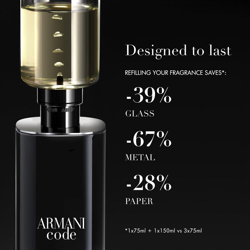 Armani Beauty Code Eau de Parfum for Men | Fougère Ambery Spicy, 5.0 Fl Oz