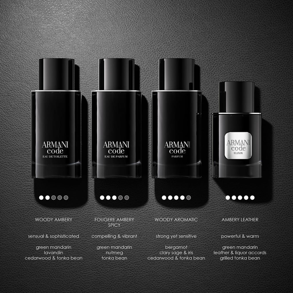 Armani Beauty Code Eau de Parfum for Men | Fougère Ambery Spicy, 5.0 Fl Oz