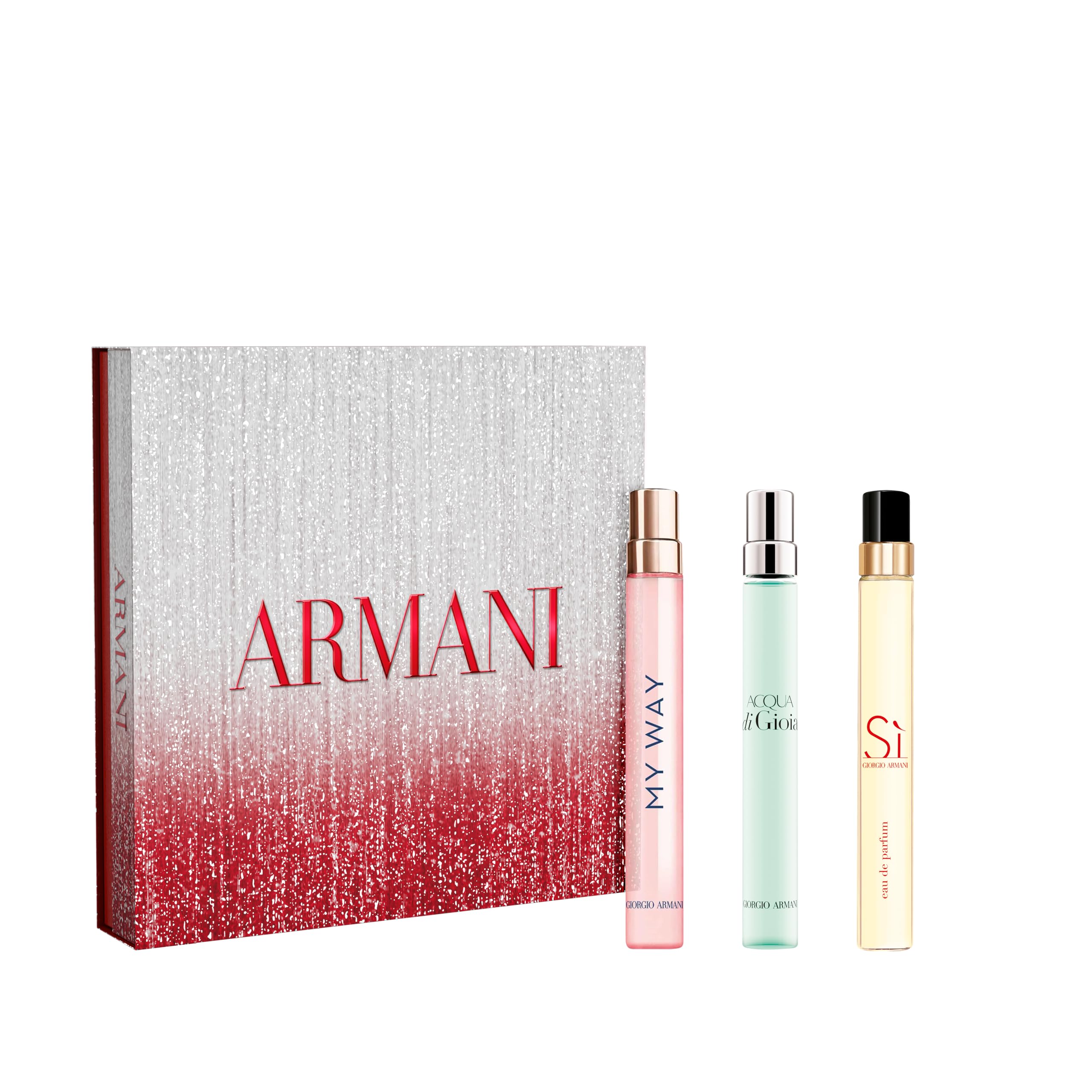 Armani Beauty - Womens Perfume Discovery Trio Set ($110 Value) - My Way, Acqua di Gioia, & Si - 0.3 Fl Oz Each