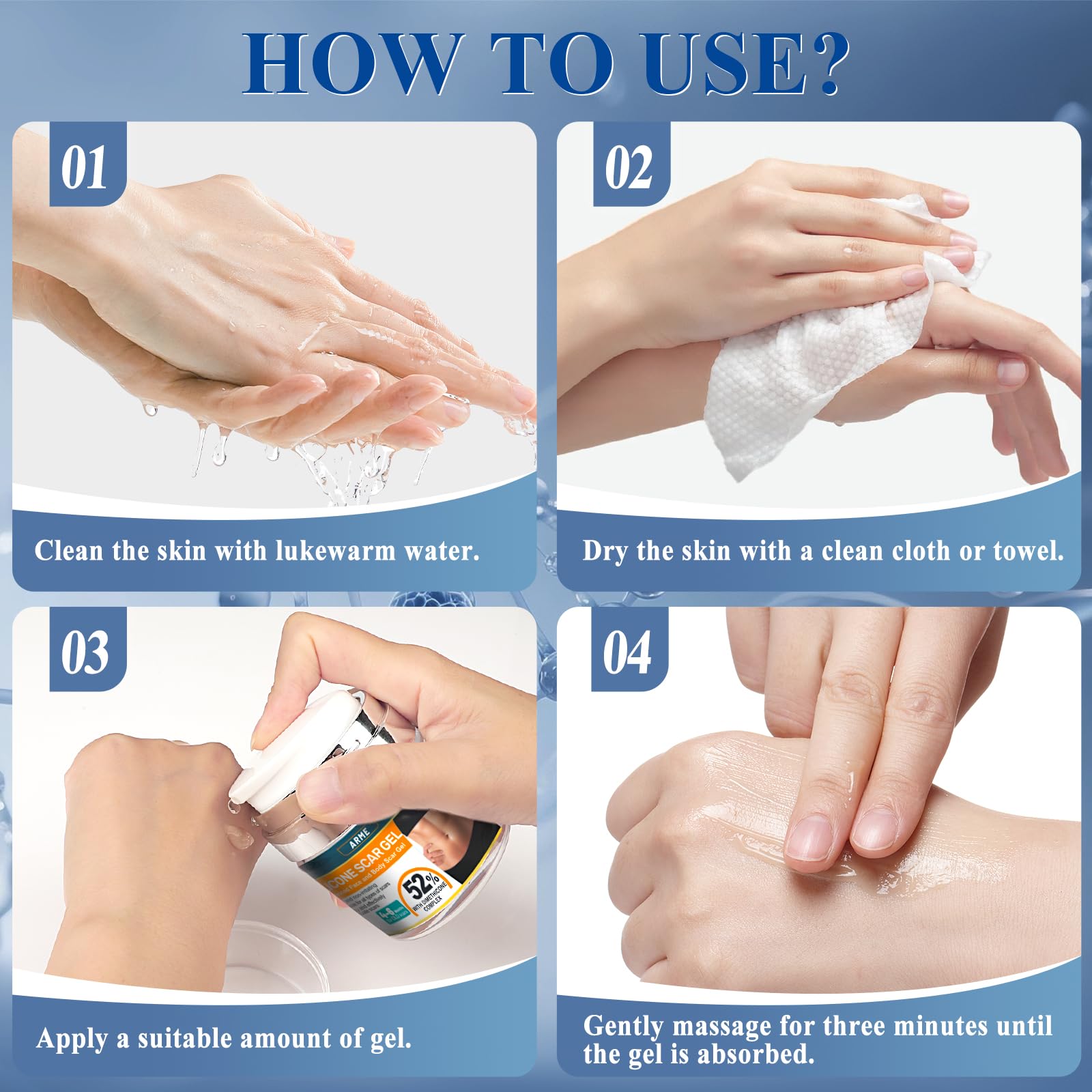 Arme Physician Formulated 52% Silicone Scar Gel | Scar Treatment for Surgical Scars