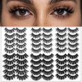 AROIC 30 Pairs False Eyelashes Kit – 3D 6D Wispy Lashes, 6 Styles, Reusable Handmade, Lightweight Natural Look
