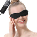 Aroma Season Heated Eye Mask for Dry Eyes – Graphene FIR Warm Compress, USB-Powered, 5-Level Heat