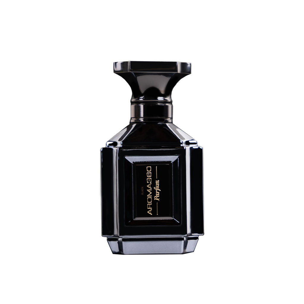 Aroma360 Men's Cologne Black Parfum | Sage, Tiaré Flower, Saffron & Moss – 100mL