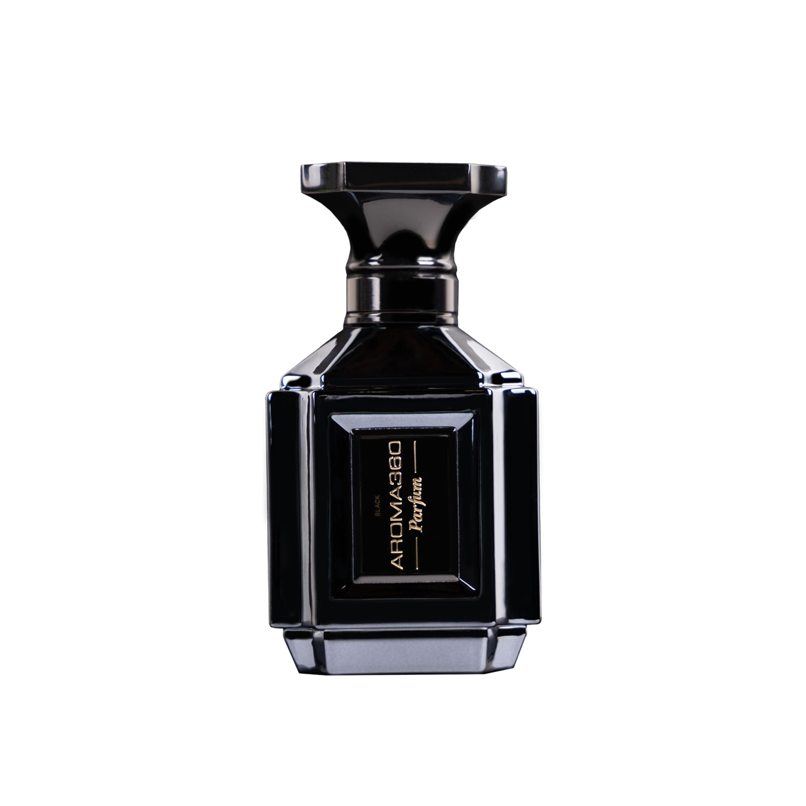 Aroma360 Men's Cologne Black Parfum | Sage, Tiaré Flower, Saffron & Moss – 100mL