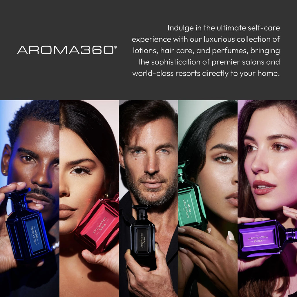 Aroma360 Men's Parfum - Luxurious Cologne with Sage, Tiaré Flower, Saffron & Moss - 200mL/6.7 fl oz