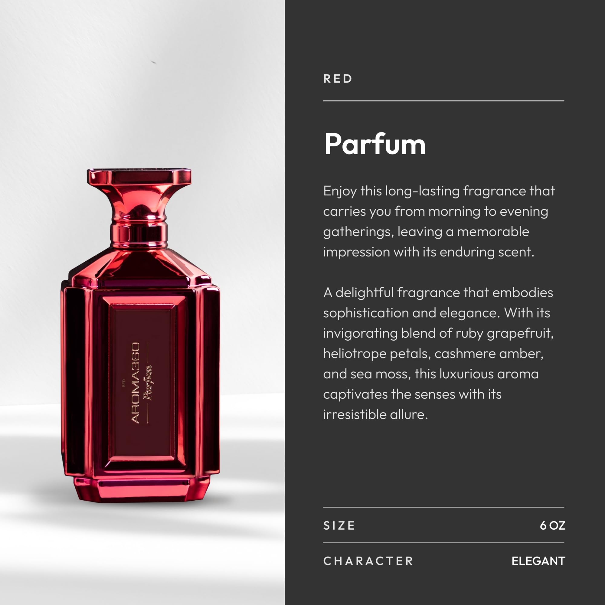 Aroma360 Women's Parfum – Grapefruit, Amber & Sea Moss, 50 mL