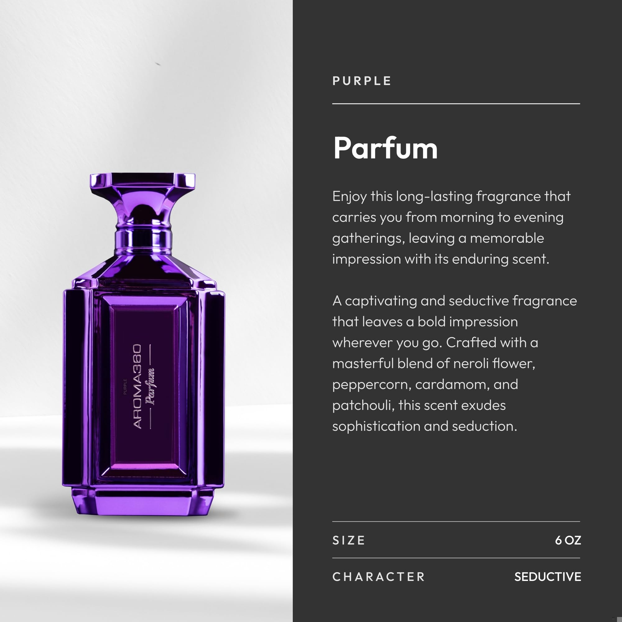 Aroma360 Women's Perfume – Neroli, Peppercorn & Amber | Long-Lasting Parfum 50 mL