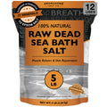 Aromasong Raw Dead Sea Bath Salt – 5 lb, Minimally Cleaned with Dead Sea Mud