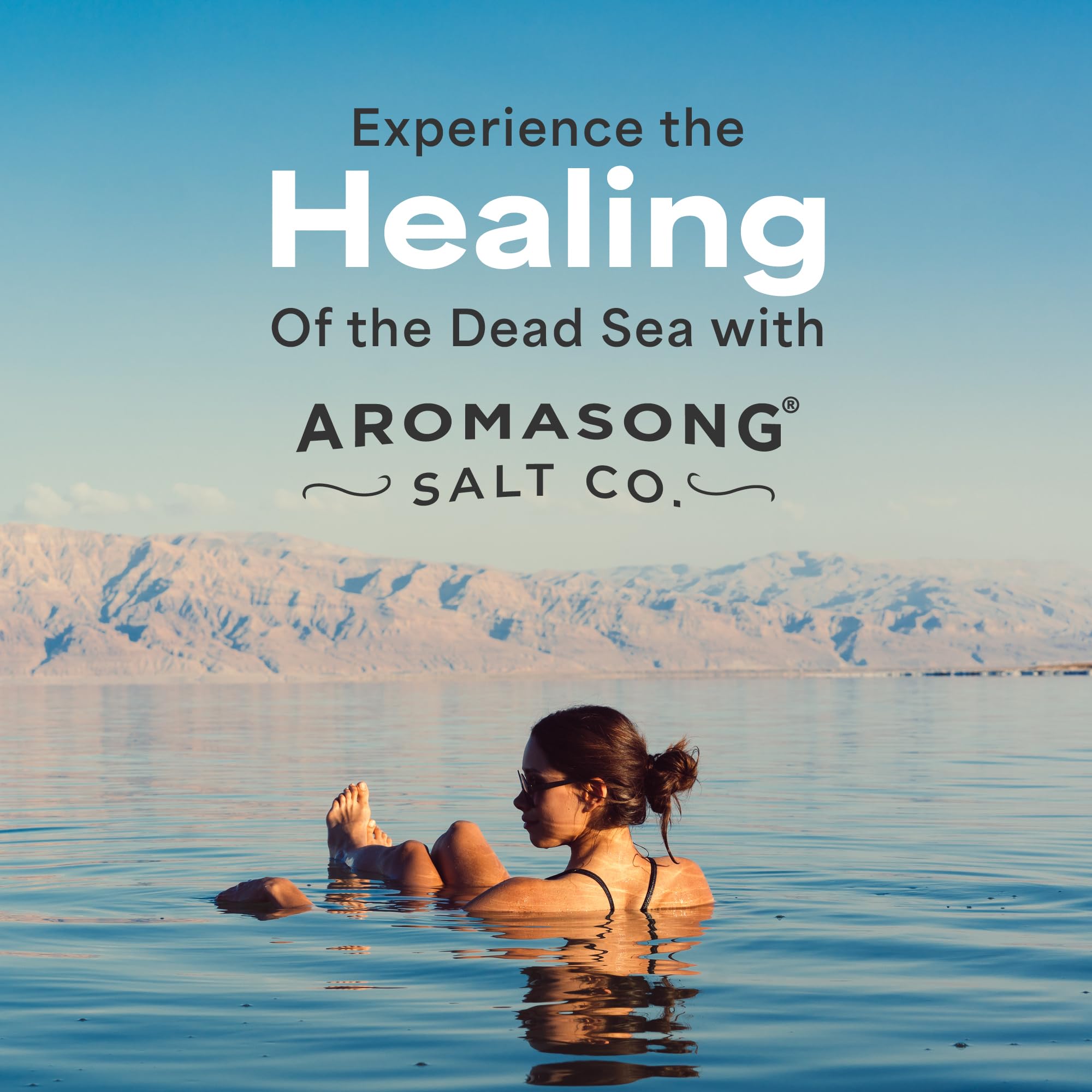 Aromasong Magnesium Flakes for Bath – Dead Sea Mineral Bath Salt, 4 lb Resealable Pack