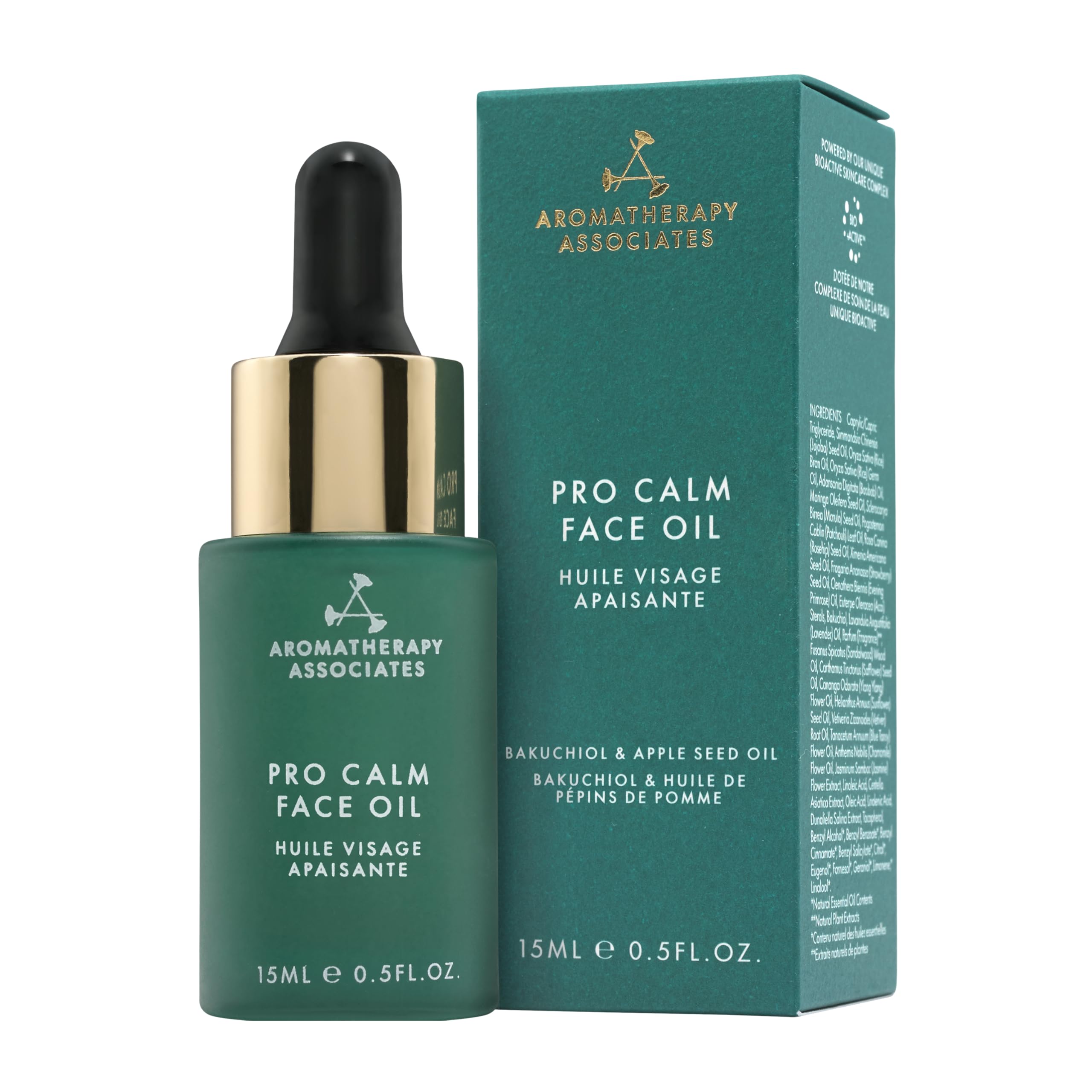 Aromatherapy Associates Pro Calm Face Oil – Lightweight Calming Oil for Sensitive, Oily & Combination Skin (0.5 fl oz)