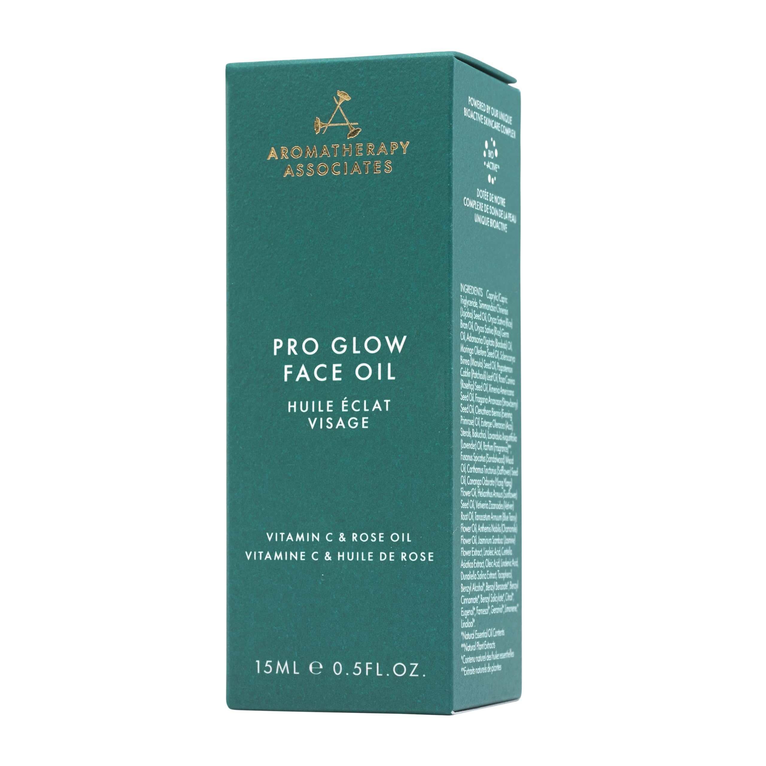 Aromatherapy Associates Pro Glow Face Oil – Rose, Geranium & Frankincense, Hydrating Radiance