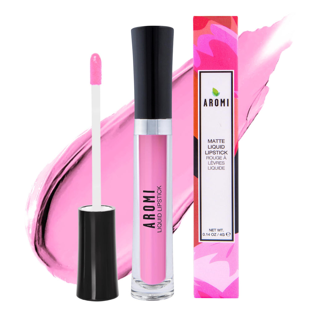 Aromi Baby Pink Matte Liquid Lipstick – Velvety Matte, Long-Lasting, Vegan