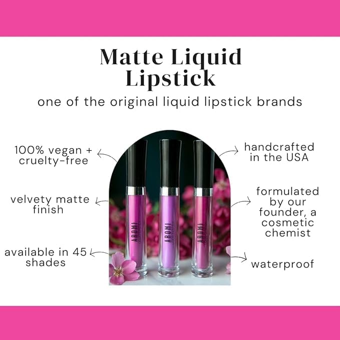 Aromi Sand Nude Matte Liquid Lipstick – Light Peachy Nude, Long-Lasting, Vegan & Cruelty-Free