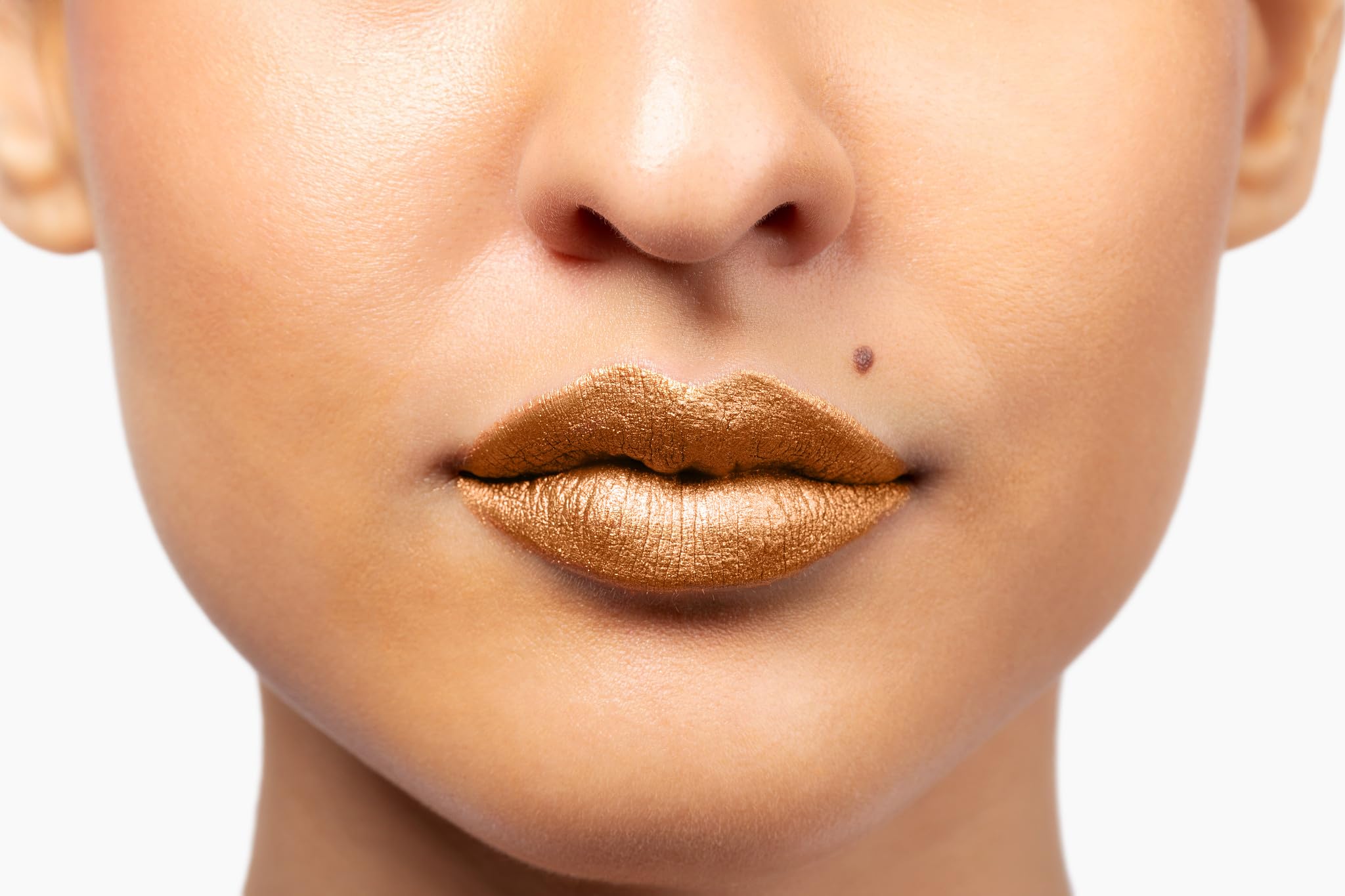 Aromi Gold Digger Metallic Lipstick – Bronze Yellow Shimmer, Long-Lasting Handmade