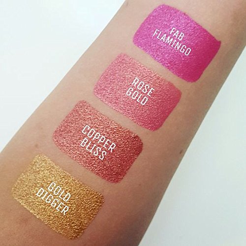 Aromi Gold Digger Metallic Lipstick – Bronze Yellow Shimmer, Long-Lasting Handmade