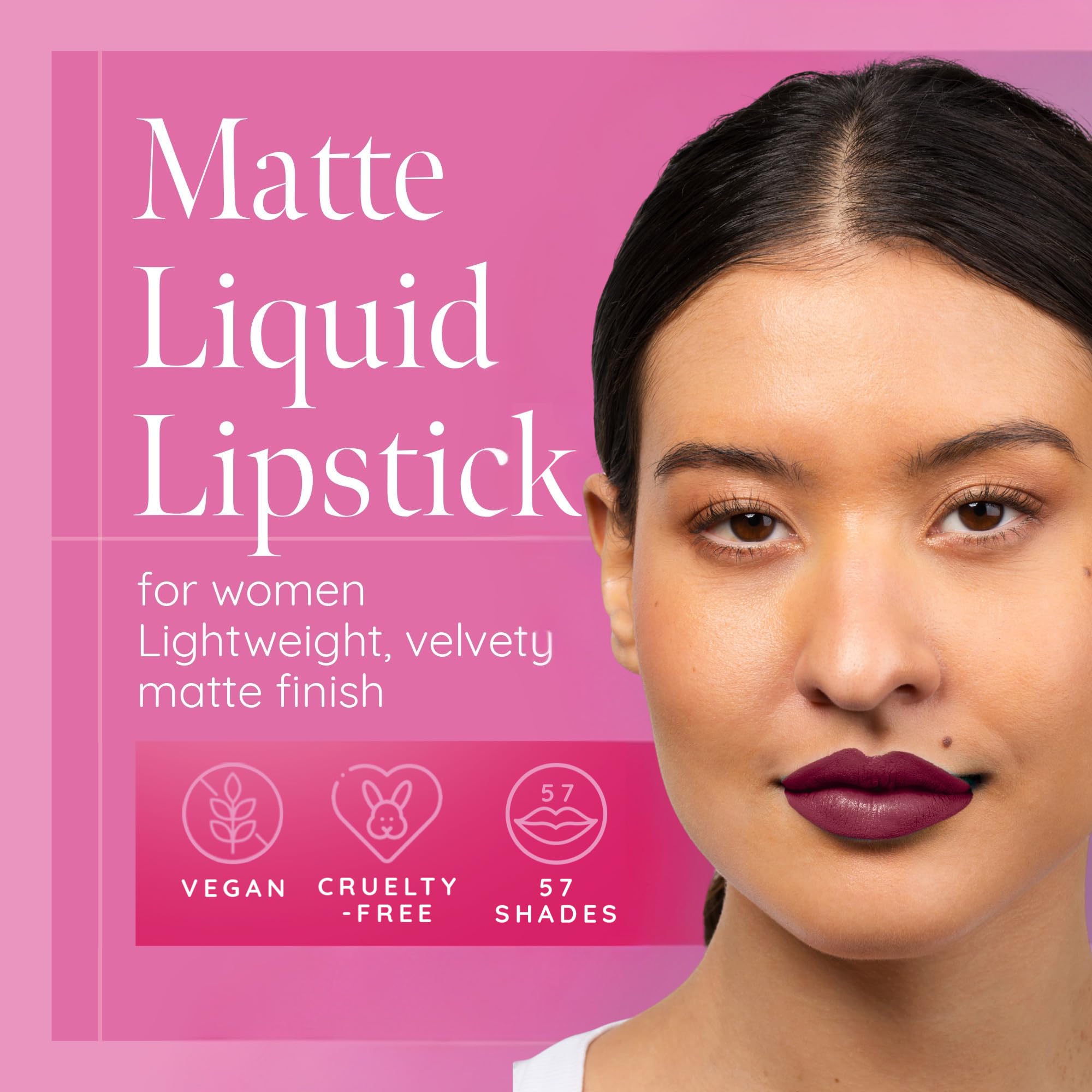 Aromi Matte Liquid Lipstick | Red Dahlia – Long-Lasting Maroon with Blue Undertones