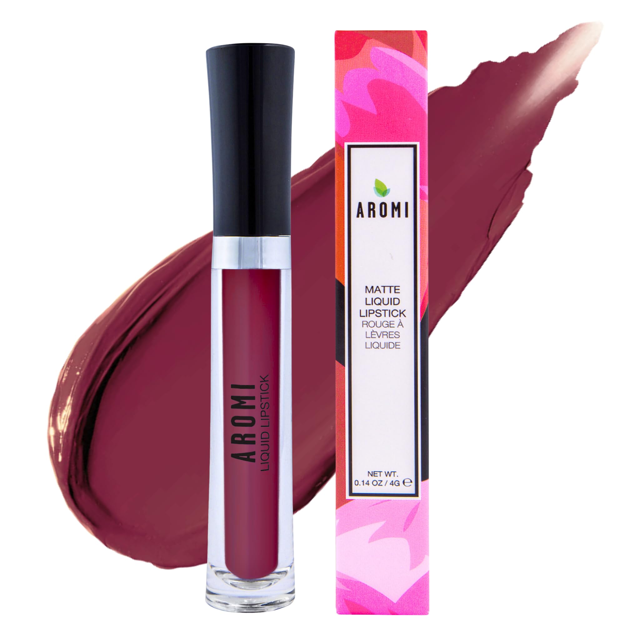Aromi Matte Liquid Lipstick | Red Dahlia – Long-Lasting Maroon with Blue Undertones