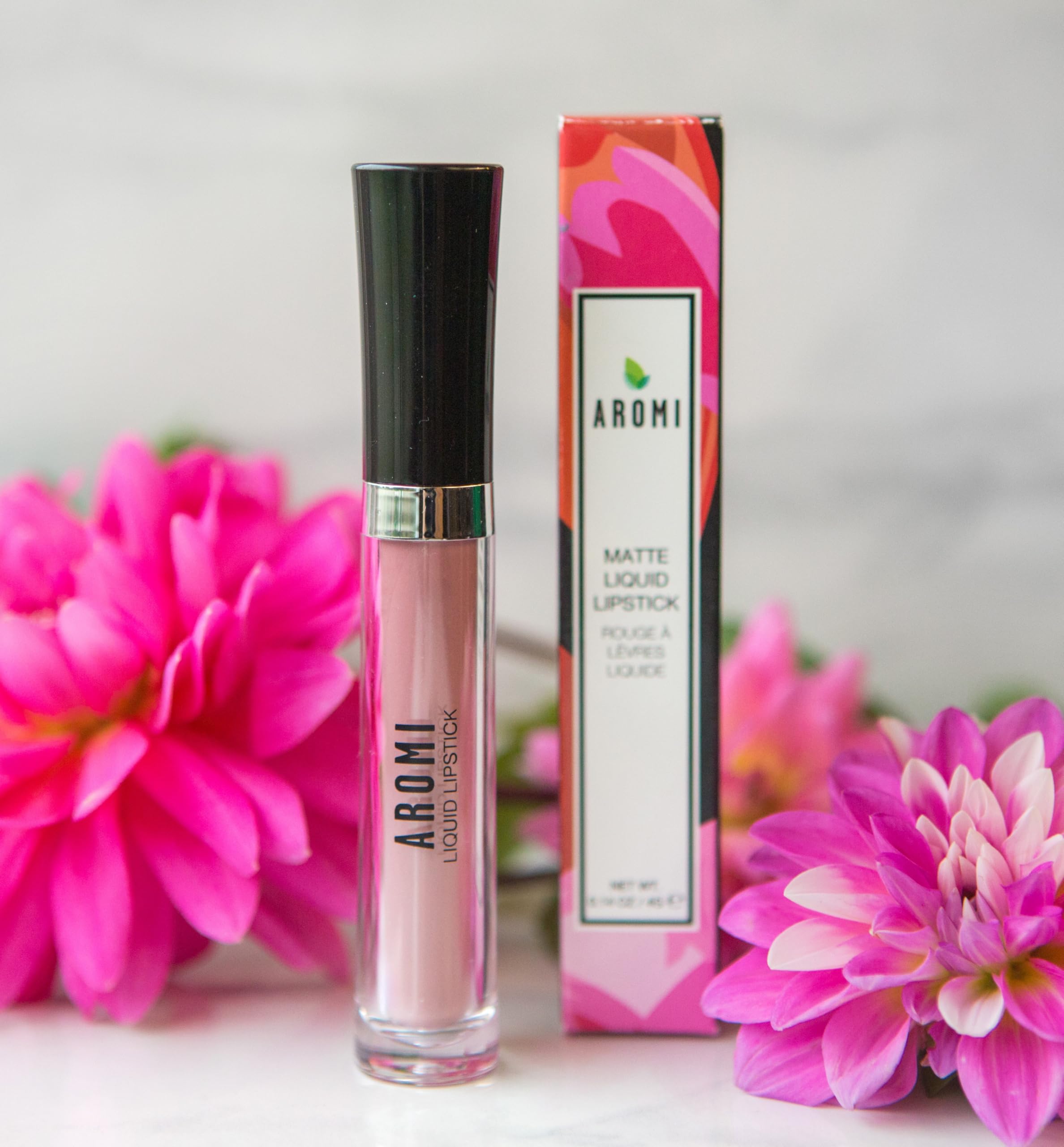 Aromi Sand Nude Matte Liquid Lipstick – Light Peachy Nude, Long-Lasting, Vegan & Cruelty-Free